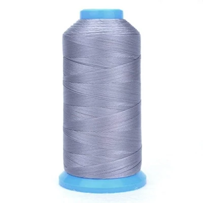 Afbeelding van Aussel Bonded 1500 Yard Nylon naaigaren maat T70# 69 voor bekleding, buitenmarkt, draperie, friezen, bagage, portemonnees (grijs)