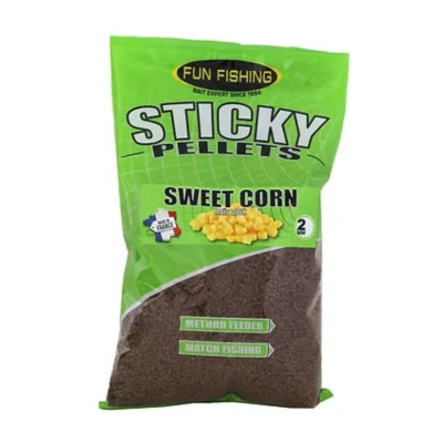 Afbeelding van Fun Fishing Sticky Pellets 2mm (700g) Smaak : Sweet Corn
