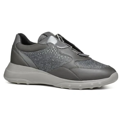 Afbeelding van Geox D Alleniee B Damessneakers, Donkergrijs