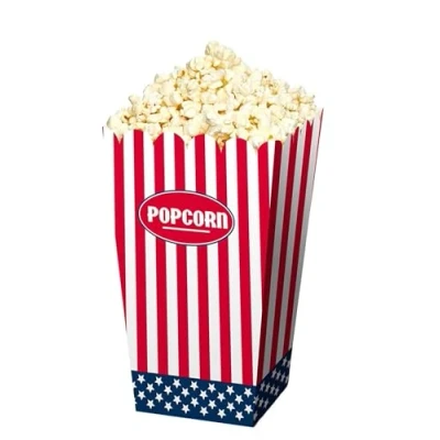 Afbeelding van Popcorn bakje 10,5x10,5x16cm 4 stuks