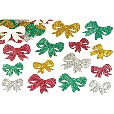 Afbeelding van Baker Ross pailletten, strik, zelfklevend, 100 stuks