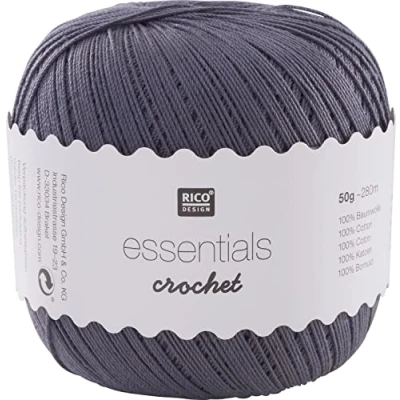 Afbeelding van Rico Design Essentials Haak 100% Katoen Muis Grijs