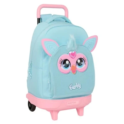 Afbeelding van Schoolrugzak met Wielen Furby Hemelsblauw 33 x 45 22 cm