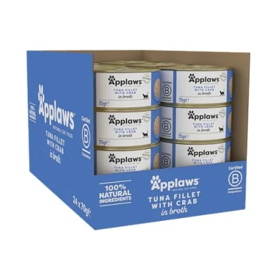 Afbeelding van Applaws cat blik adult tuna / crab kattenvoer 70 gr