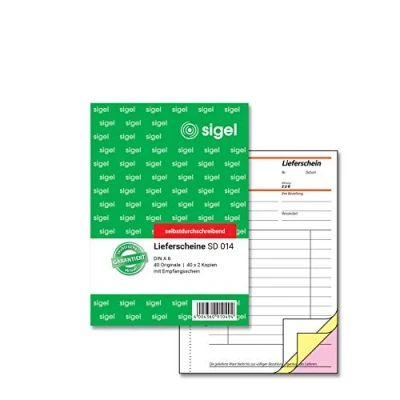 Afbeelding van SIGEL SD014 verzendbriefjes, zelfdoorschrijvend, A6, 3 x 40 vellen