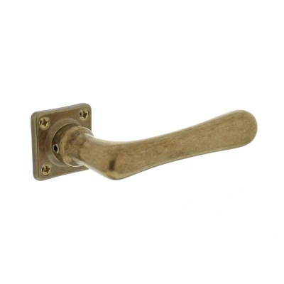 Afbeelding van Intersteel Deurklink Trento messing getrommeld 38x38x7 mm