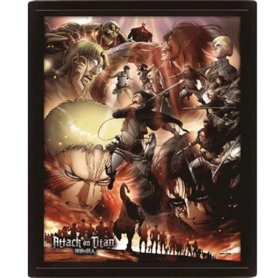 Afbeelding van Attack On Titan (S3) Framed 3D Poster 23x28cm