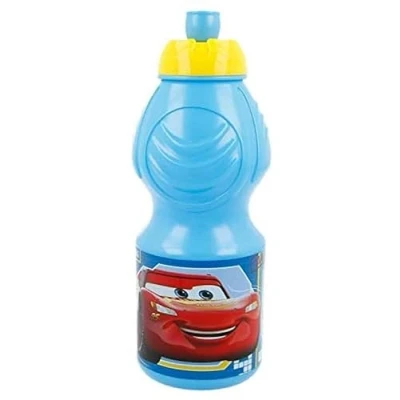 Afbeelding van ALMACENESADAN, 4940 Pack rentrée à l&#039;école, cadeau de Noël composé d&#039;une bouteille sport 400 ml multicolore, produit réutilisable, sans BPA, sous licence (cars bleu)