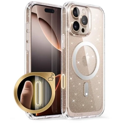Afbeelding van SUPCASE beschermhoes voor iPhone 16 Pro Max [compatibel met camera knop en MagSafe] [bescherming van militaire kwaliteit] (UB Mag), ultradun, transparant, magnetische