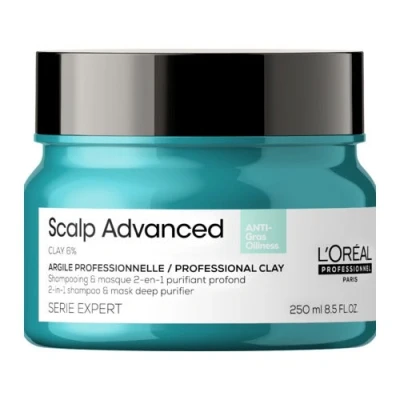 Afbeelding van L&#039;Oréal Professionnel Serie Expert Scalp Advanced Anti Oiliness 2 in 1 Shampoo &amp; Mask 250 ml