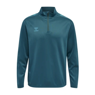 Afbeelding van Hummel Core XK Half Zip Poly Sweat Heren Sporttruien blauw Mannen