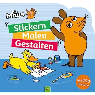 Afbeelding van Die Maus Stickern, Malen, Gestalten: Mit 250 Stickern.