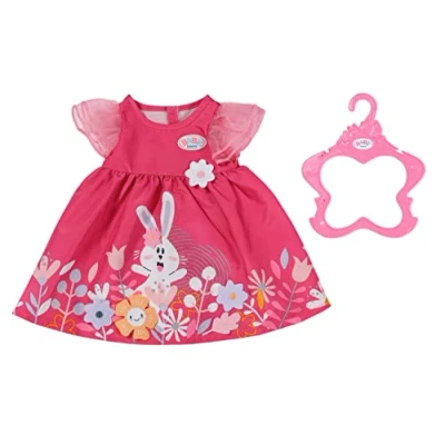 Image de BABY born robe à fleurs Convient aux poupées de 43 cm L’ensemble comprend 1 fleur &amp; cintre enfants âgés 3 ans +