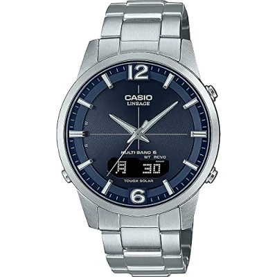 Afbeelding van Casio LCW M170D 2AER Radio Controlled Heren Horloge Zilverkleurig Ø 39,5 mm