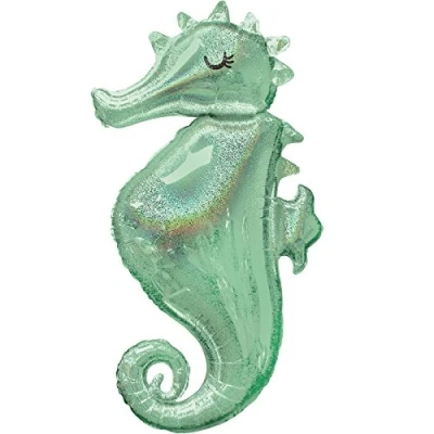 Afbeelding van Helium ballon Zeemeermin Mermaid Zeepaardje 96cm