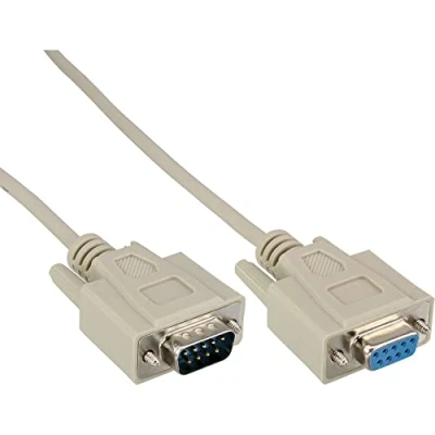 Afbeelding van Premium seriële RS232 verlengkabel 9 pins SUB D (m) (v) / gegoten connectoren 15 meter