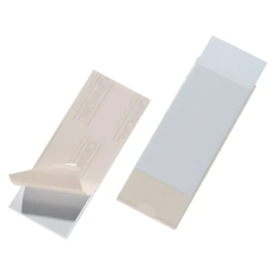Afbeelding van Durable 807519 Pocketfix zelfklevende hoes, 150 x 58 mm (binnenmaat), 10 stuks, transparant