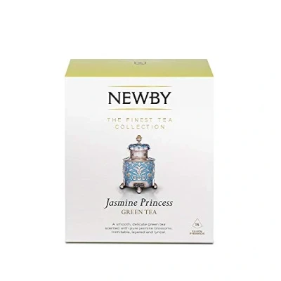 Afbeelding van Newby Tea Jasmijn Princess Chinese Groene Theezakjes, 37,5 g, 15 Stuk