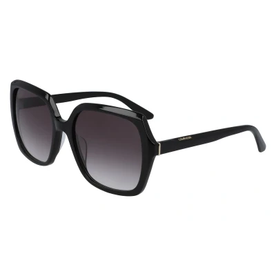 Afbeelding van CALVIN KLEIN Eyekepper CK20541S 001 Dameszonnebril, zwart/rookkleurverloop, één maat, zwart/rokerig kleurverloop, Eén maat