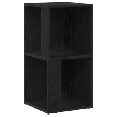 Afbeelding van vidaXL Hoekkast Zwart eiken Massief hout 33 x 67 cm Opslag Eenheid
