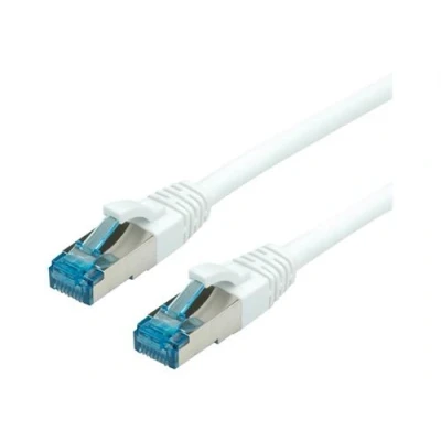 Image de VALUE Cordon de raccordement RJ 45 (M) pour 5 m SFTP PiMF CAT 6a sans halogène moulé crochet bloqué blanc