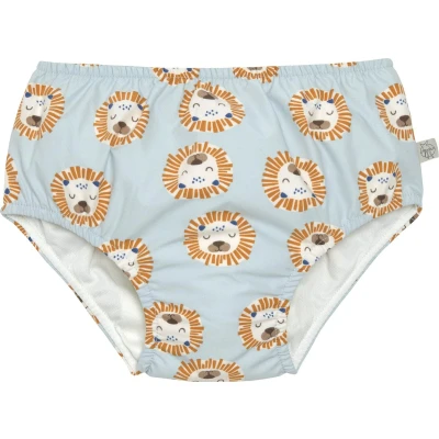 Afbeelding van Lässig Splash &amp; Fun Zwembroekje met luier Lion powder blue, 13 18 maanden Maat 86