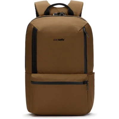Afbeelding van PacSafe Metrosafe X 20 Liter Anti Diefstal Rugzak Tan Bruin Overige Rugzakken