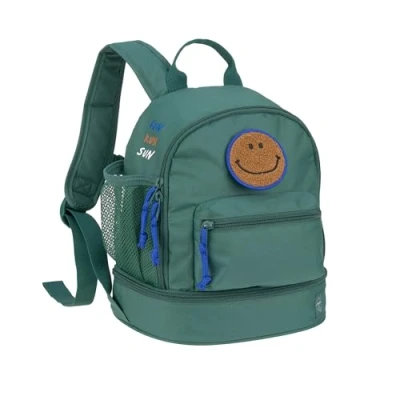 Image de LÄSSIG Sac À Dos Pour Enfant Avec Sangle De Poitrine 27 Cm 6,5 L 3 Ans Vert Foncé, Vert, Moderne