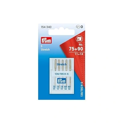 Afbeelding van Prym 154340 Naaimachinenaalden 130/705 nr. 75 en 90 staal zilver