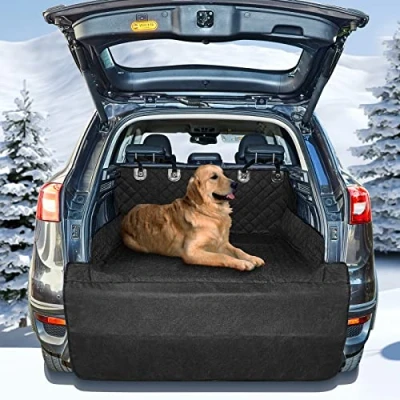 Afbeelding van Waterdichte kofferbakbescherming voor honden, auto, duurzaam, krasbestendig, huisdieren, hoge kwaliteit, autostoelhoezen universeel SUV