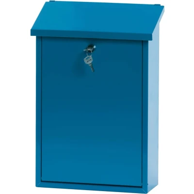 Afbeelding van V part Wandbrievenbus Toledon Galvanized steel Powder Coated blauw