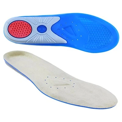 Afbeelding van Hoogwaardige orthopedische inlegzolen voor schoenen, vermindering van overmatige druk en verbeterd comfort dagelijks gebruik, sport werk, maat 48/49, Blauw
