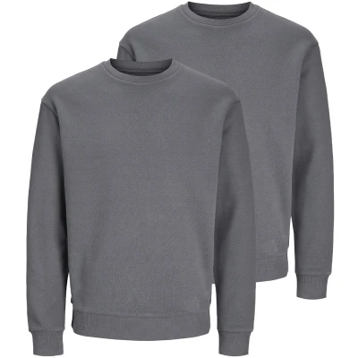 Afbeelding van Jack &amp; Jones 2ER PACK Bradley Sweater, Heren, Maat: Small, Grau