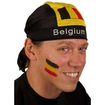 Afbeelding van Faram Party Supporters Bandana vlag fans Belgie Volwassenen