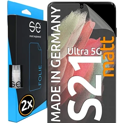 Afbeelding van S.E 2 stuks displaybeschermfolie voor Samsung Galaxy S21 Ultra mat, Ultra, matte