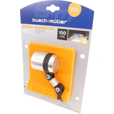 Afbeelding van Koplamp Busch &amp; Müller Lumotec IQ X voor naafdynamo 6 60 Volt 100 lux zilver