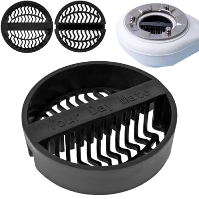 Afbeelding van Haarzeef voor douche afvoergarnituur, 1 stuks, zwart, compatibel met Viega Tempoplex modelnr. 6963, 6962, 6961, 6960, haarvangerdouche, haarfilter doucheafvoer, sifon dompelbuisinzet