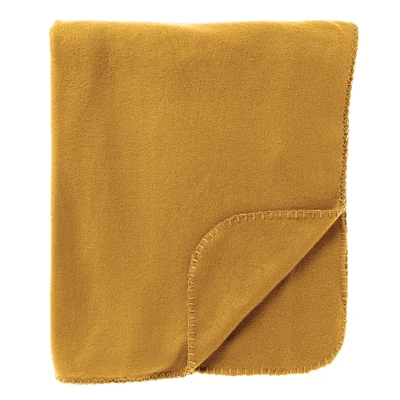 Afbeelding van Dutch Decor PABLO Plaid 150x200 cm 100% polyester fleece terrasplaid Golden Glow geel