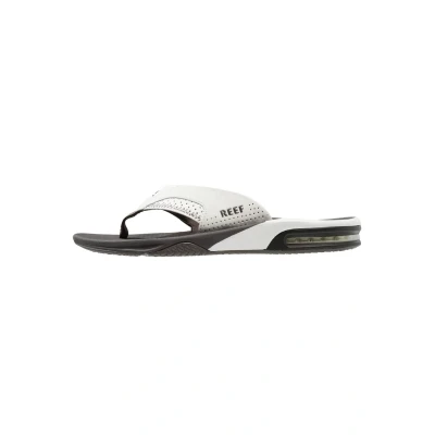 Afbeelding van Reef Fanning Teensandalen, Heren, Maat: 40, Grey/white Hoogwaardig imitatieleer