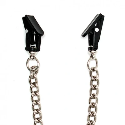 Afbeelding van Metalen Tepelklemmen met ketting