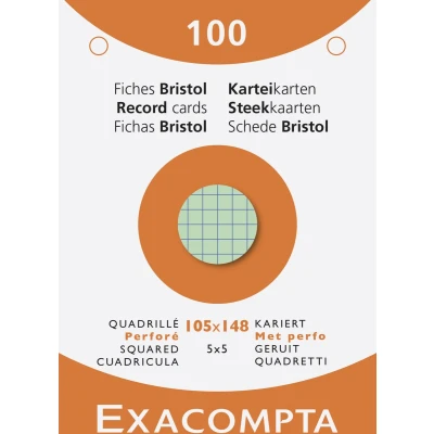 Afbeelding van Exacompta 13659E 10x Etui 100 f.bristol 5