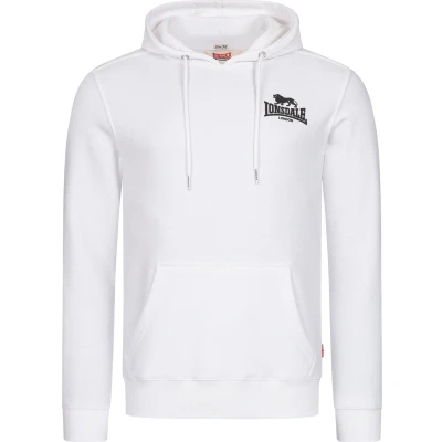 Afbeelding van Lonsdale Schmale Passform Claughton Hoodie, Heren, Maat: Large, White black