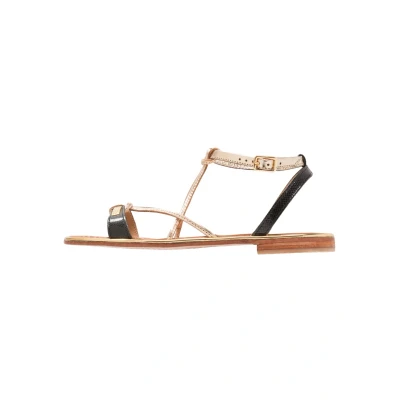 Afbeelding van Les Tropeziennes par M Belarbi Hirondel Sandalen, Dames, Maat: 37, Noir/oro Leer