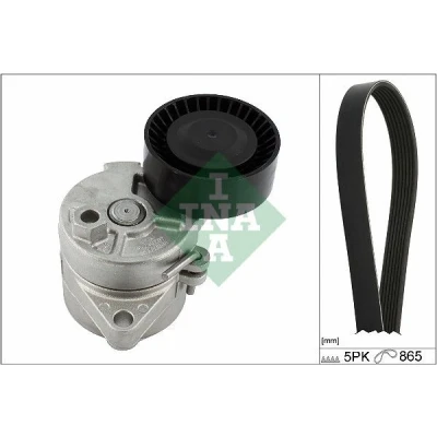 Afbeelding van INA Poly V riemen kit 529 0458 10
