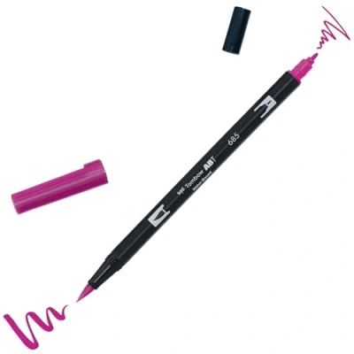 Afbeelding van Tombow ABT dubbele brushpen deep magenta 685