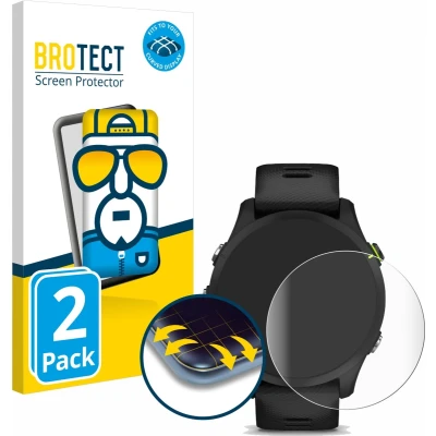 Afbeelding van BROTECT Screenprotector voor Garmin Forerunner 255 / Music Folie Beschermfolie transparant volledig dekking (2 Stuks)