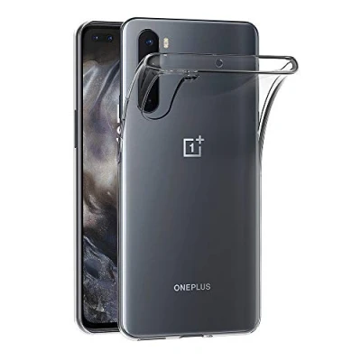 Afbeelding van AICEK Hoesje compatibel met OnePlus Nord, transparante siliconen beschermhoes voor Nord hoes (6,44 inch)
