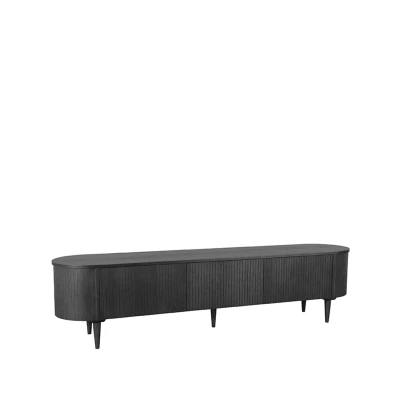 Afbeelding van LABEL51 Oliva Tv meubel Zwart Eiken 220 cm