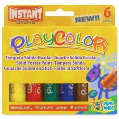 Afbeelding van Playcolor One Gouache Sticks Set 6x10gr