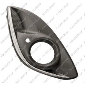 Afbeelding van PRASCO Premium OP0352133 Bumper Grill met gat(en) voor mistlampen Rechts Verchroomd OPEL: Corsa D Hatchback